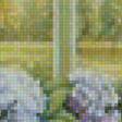 Предпросмотр схемы вышивки «гортензия у окна» (№1216477)