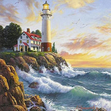 Схема вышивки «маяк»