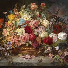 Схема вышивки «Букет исправленные нитки»