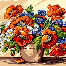 Схема вышивки «букет цветов»