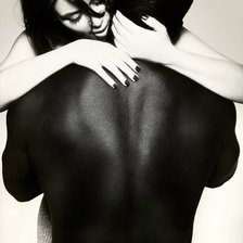 Схема вышивки «kanye and kim»