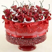 Схема вышивки «вишня»