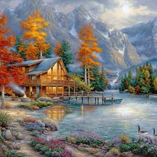 Схема вышивки «Райский уголок»