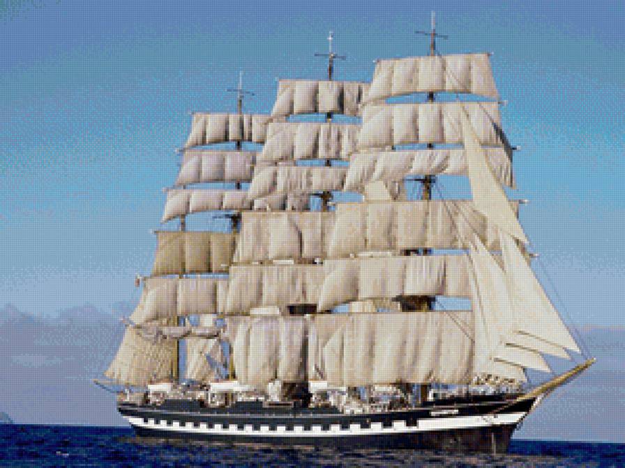 Парусник - парусник, море - предпросмотр