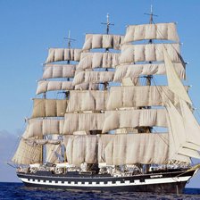 Схема вышивки «Парусник»