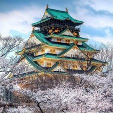 Схема вышивки «Замок Осака»