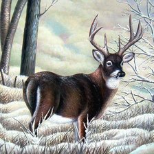 Схема вышивки «Олень»