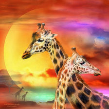 Схема вышивки «жирафы»