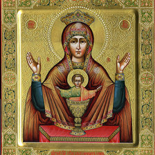 Схема вышивки «неупиваемая чаша»