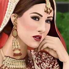 Схема вышивки «Девушка востока»