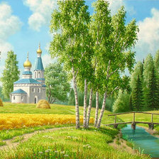 Схема вышивки «Родные просторы»