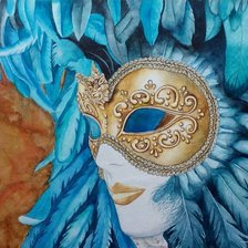 Схема вышивки «Венецианская маска»