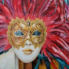 Схема вышивки «Карнавальная маска»