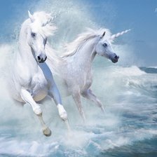 Схема вышивки «Единороги»