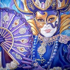 Схема вышивки «венецианский карнавал»