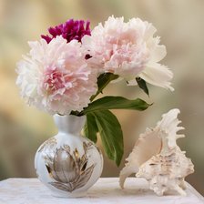 Схема вышивки «пионы в вазе»