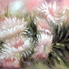 Схема вышивки «Хризантемы»