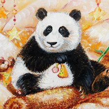 Схема вышивки «Панда»