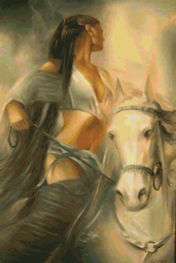 Амазонка - люди, животные, дама, конь, девушка - предпросмотр