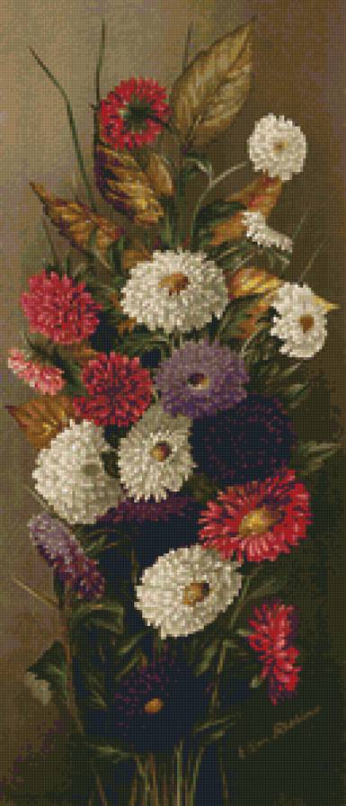 астры - астры, букет, натюрморт, цветы - предпросмотр