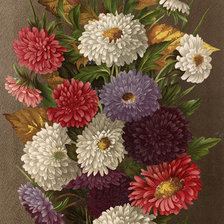 Схема вышивки «астры»