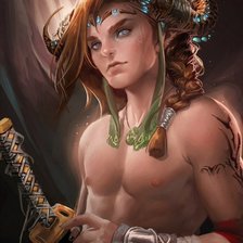 Схема вышивки «Парень»