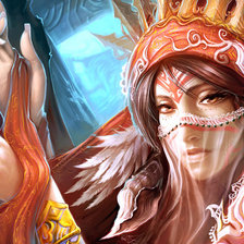 Схема вышивки «Девушка»