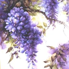 Схема вышивки «Цветущая глициния»