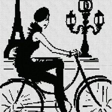 Схема вышивки «CHICA»