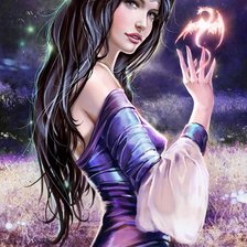 Схема вышивки «Девушка»