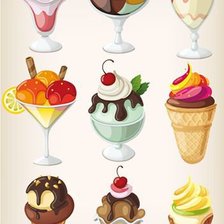 Схема вышивки «Мороженое»