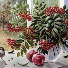 Калина и воробей