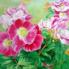 Схема вышивки «Шиповник»