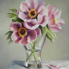 Схема вышивки «дикие пионы»