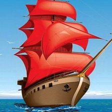 Схема вышивки «Алые паруса»