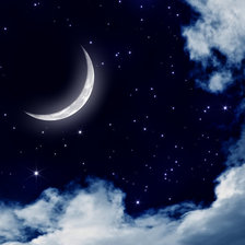 Схема вышивки «луна»