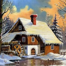 Схема вышивки «Водяная мельница»