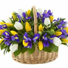 Схема вышивки «весенний букет»