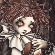 Схема вышивки «клоун Виктории Франсез»