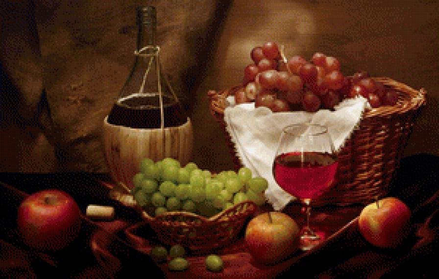 Натюрморт - вышивка крестом - предпросмотр