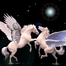 Схема вышивки «КРЫЛАТЫЕ ЛОШАДИ»