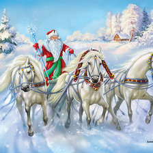 Схема вышивки «деД МОРОЗ»