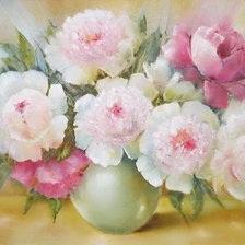 Схема вышивки «Пионы»