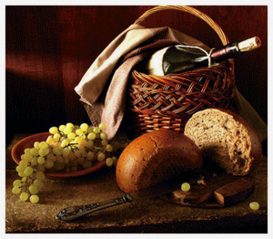 Натюрморт - вышивка крестом - предпросмотр