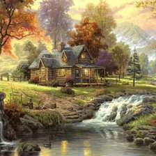 Схема вышивки «Пейзаж»