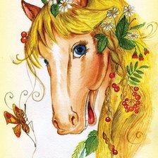 Схема вышивки «лошадка»