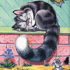 Схема вышивки «котенок»