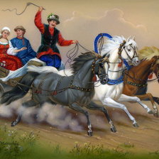 Схема вышивки «НА ТРОЙКЕ2»