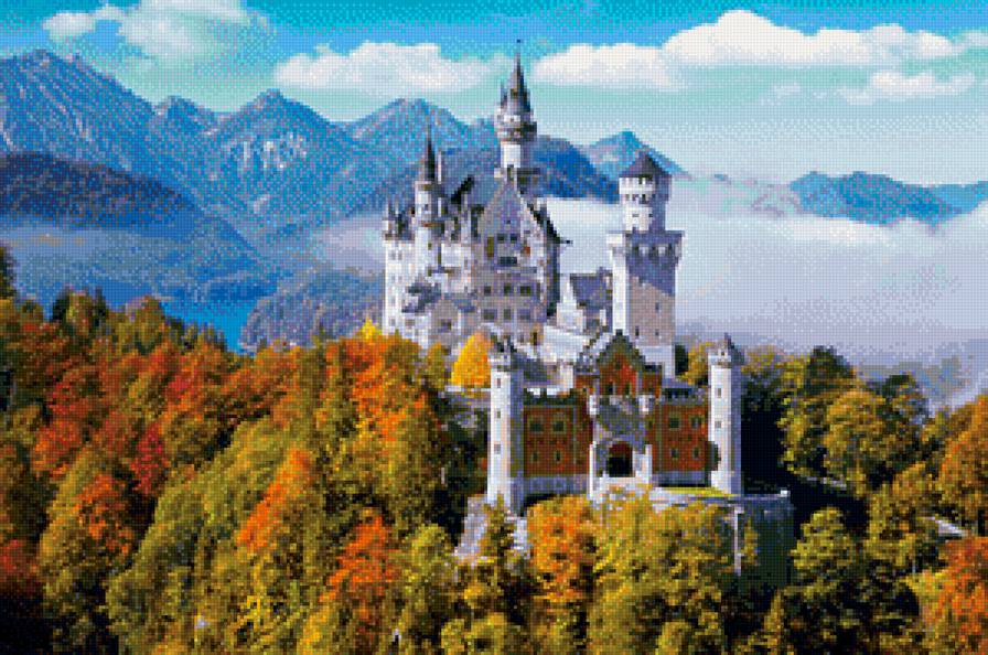 Лебединый замок - замок, нойшванштайн, лебединый - предпросмотр