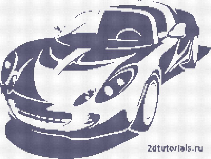 Машина - для вязания крючком, монохром, машина - предпросмотр